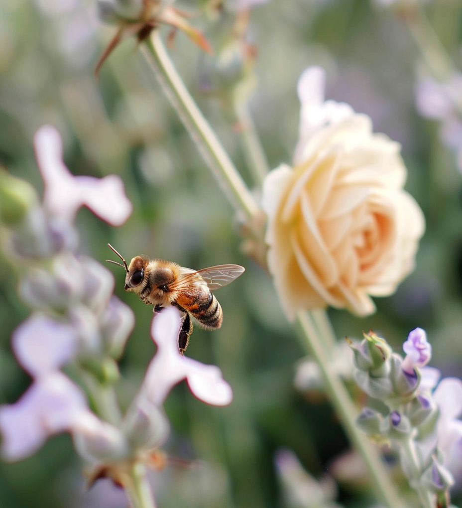 _a_rose_flower_with_a_bee-mayja